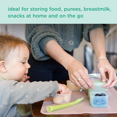 Olababy Clear Sense microwave and freezer safe containers for easy reheating and storage