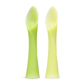 Olababy soft-tip training spoon kiwi hero for gentle self-feeding and BLW.