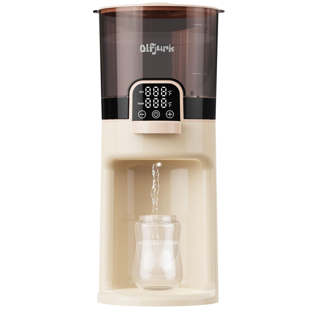 Olfjurk Instant Baby Bottle Warmer front view for fast formula preparation on demand.