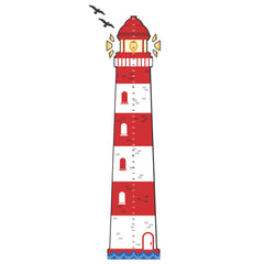 Oliver's Labels Growth Chart with custom name on nautical design, a personalized keepsake.