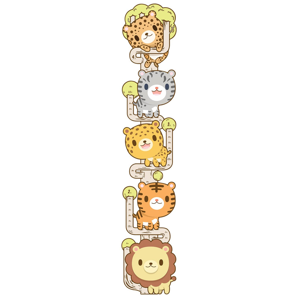 Oliver's Labels growth-chart-wall-sticker personalized with name for height tracking.