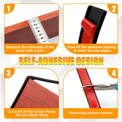 Olldag U-Shape Edge Banding used on wood cabinets for a seamless look