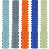 Olugu sensory chewy toys, 5-pack, colorful textured teether set for calming sensory play