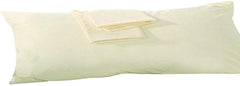 Om Bedding Collection body pillowcase 20x54 in ivory showcases ultra-soft Egyptian cotton.