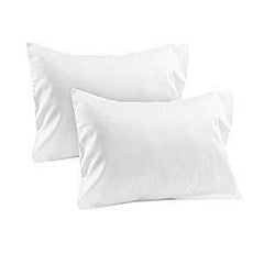 Om Bedding Travel Pillowcase 13x18 white with zipper close for secure fit