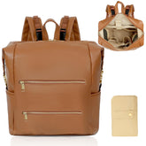 Omanmoli diaper bag backpack exterior pockets organize essentials on the go.