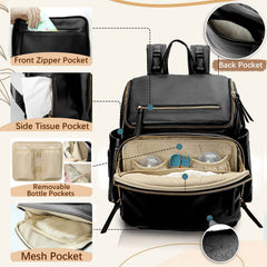 Omanmoli diaper bag changing pad included for on-the-go changes.