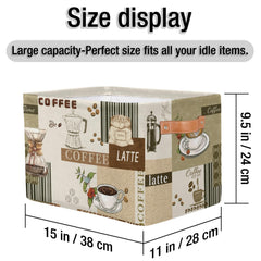 OMFUNS rectangle storage basket folded compact storage option when not in use.