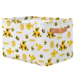 OMFUNS rectangle storage basket folded design for space-saving storage