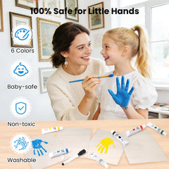 Omrhvi Baby-safe non-toxic paint supports gentle prints.
