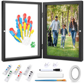 Omrhvi family handprint frame display, a cherished wall keepsake.