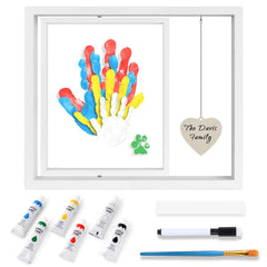 Omrhvi Family Handprint Kit frame setup for a durable, display-ready keepsake.