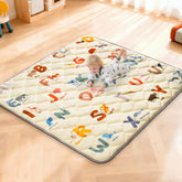 Omzer Baby Play Mat with animals and alphabet design promotes learning through play.