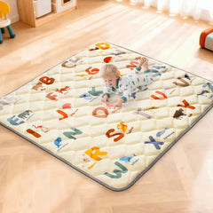 Omzer Baby Play Mat with animals and alphabet design promotes learning through play.