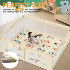 Omzer mat with non-slip back keeps little movers steady on the floor