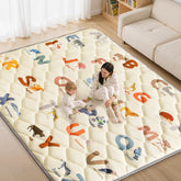 Omzer baby play mat unfolded and spread for spacious tummy time play