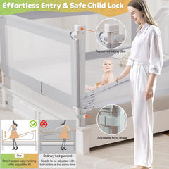 Omzer bed rail installs in about one minute without tools