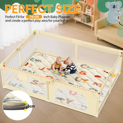 Omzer play mat showing non-slip back for stable play.