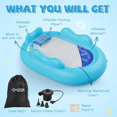 Omzer waterproof sheet protector keeps bedding clean and easy to wash.