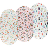 Onacosht bassinet sheet with flower print delivers soft, breathable comfort for baby girl's naps.