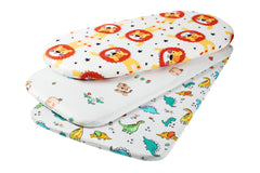 Onacosht bassinet sheets tiger print for breathable baby comfort