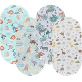 Onacosht bassinet sheet with lion, monkey, and giraffe print — soft and breathable for nap time