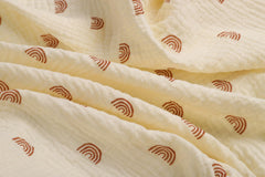 Onacosht muslin bassinet sheet 35x20 breathable weave promotes airy sleep.