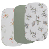 Onacosht muslin bassinet sheets 3-pack offer soft, breathable sleep surface for babies.