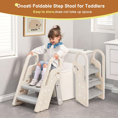 Onasti folding mechanism image emphasizes compact footprint when stowed.