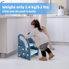 Onasti toddler step stool anti-slip pads prevent slips for confidence.