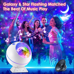 One Fire Galaxy Projector music sync dances stars to rhythm
