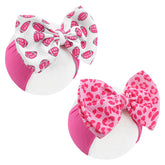 ONENINEDREAM pink leopard headbands for babies, stylish daily wear.