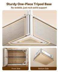 ONEYA BABY nail-free installation with triangle support protects bed frames.