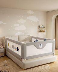 Oneya Baby queen bed rails with nail-free installation for safe setup.