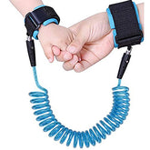 Onwon anti-lost wrist link blue close-up showing 1.5m tether for secure walking.