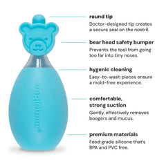 oogiebear nasal aspirator with soft tip designed for newborn comfort