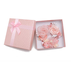 OOSAKU lavender daisy flower hair clip with soft fabrics ideal for toddlers