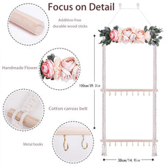 OOSAKU headbands organizer shows large capacity display for bows