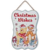 Open Road Brands Disney Winnie the Pooh Christmas Wishes wall decor adds cozy holiday charm.