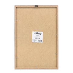 Open Road Brands framed wood wall art Dumbo emphasizes warm, natural tone for nursery styling
