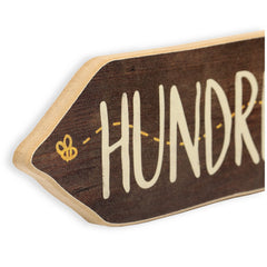 Open Road Brands Pooh arrow wall decor mounted look for child s bedroom display.