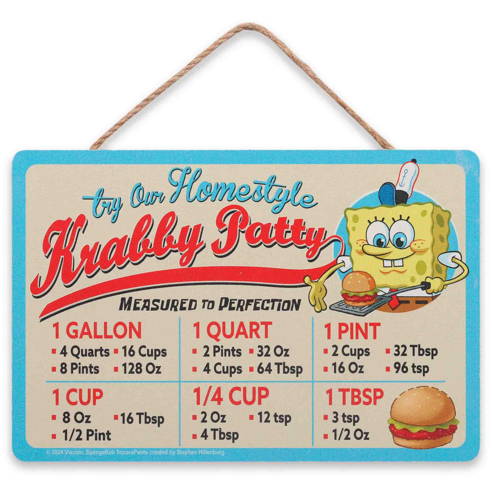 Open Road Brands SpongeBob sign front view adds playful kitchen charm