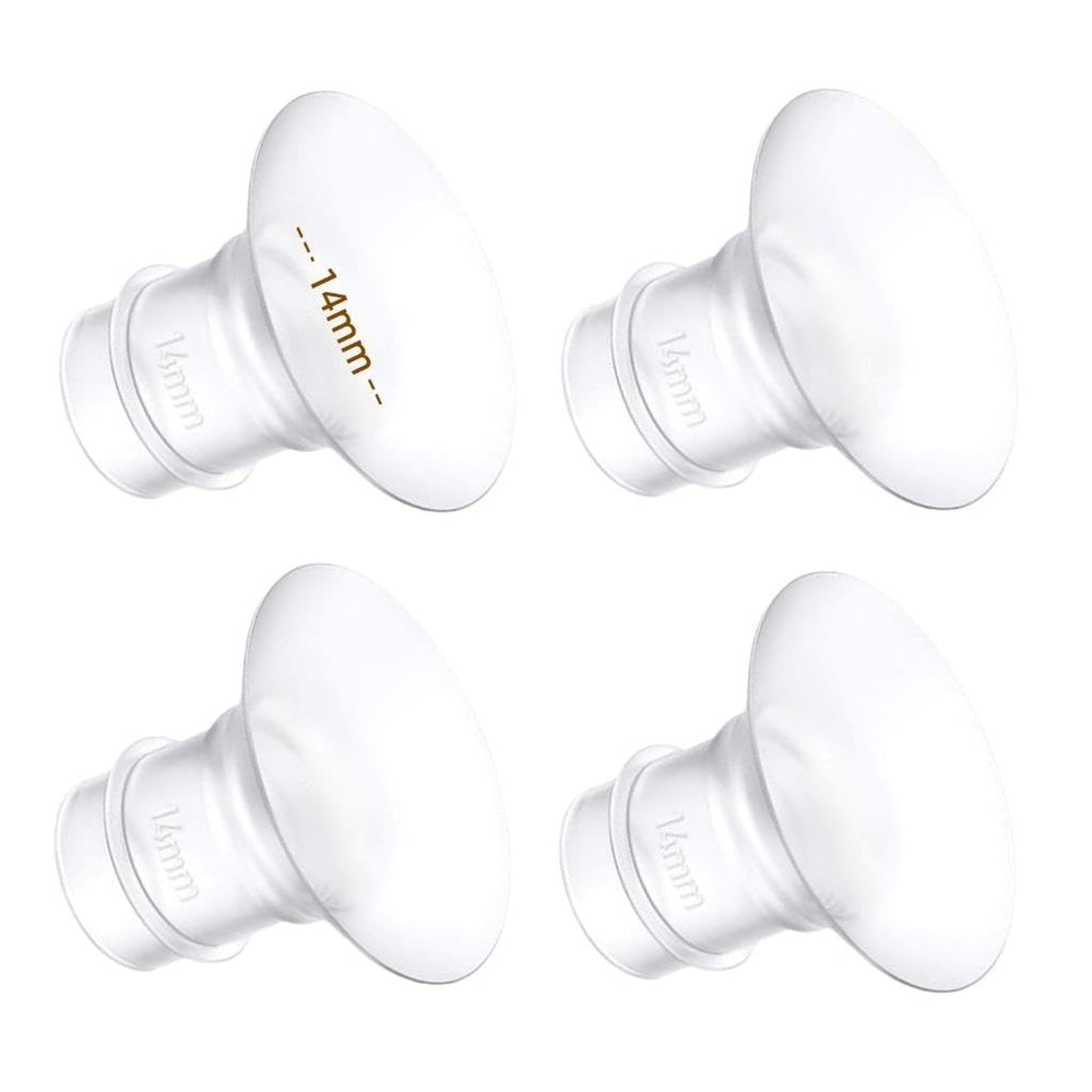 Opgroeie 14mm flange insert fitting Momcozy shields for a comfy fit.