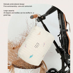 OPPWONG large-capacity diaper bag fits diapers and bottles with ease