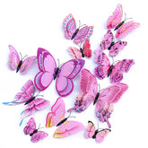 Opseam butterfly wall decor magnets on metal surface for versatile display.