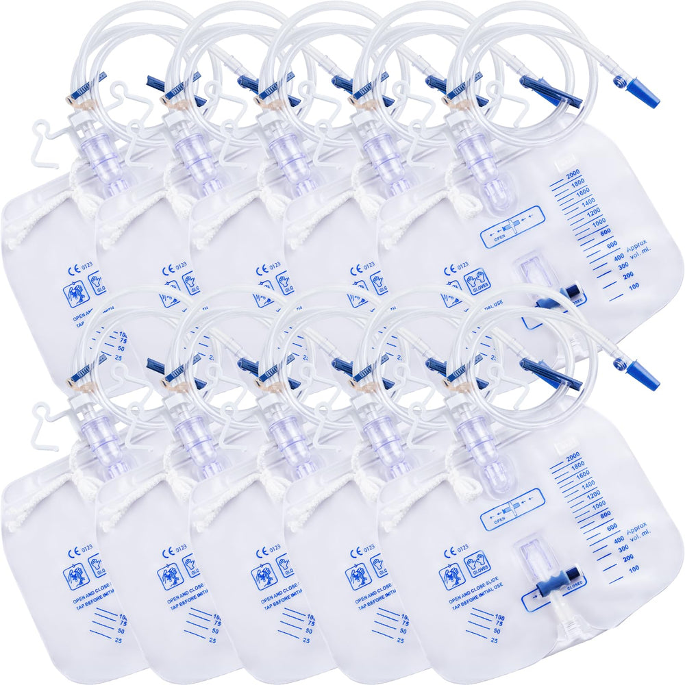 Opstra Yee urine bag with 2000ml clear scale for easy volume tracking