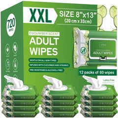OPTEEL adult wipes extra-large packaging for quick, mess-free care