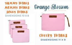 Orange Blossom Diaper Bags yummy-things pouch ideal for bibs and snacks on the go