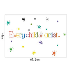 Orange Can infant daycare art decor stickers add friendly visuals for early learning spaces.
