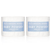 Ora's Amazing Herbal talc-free baby powder travel pack front view for on-the-go moisture control